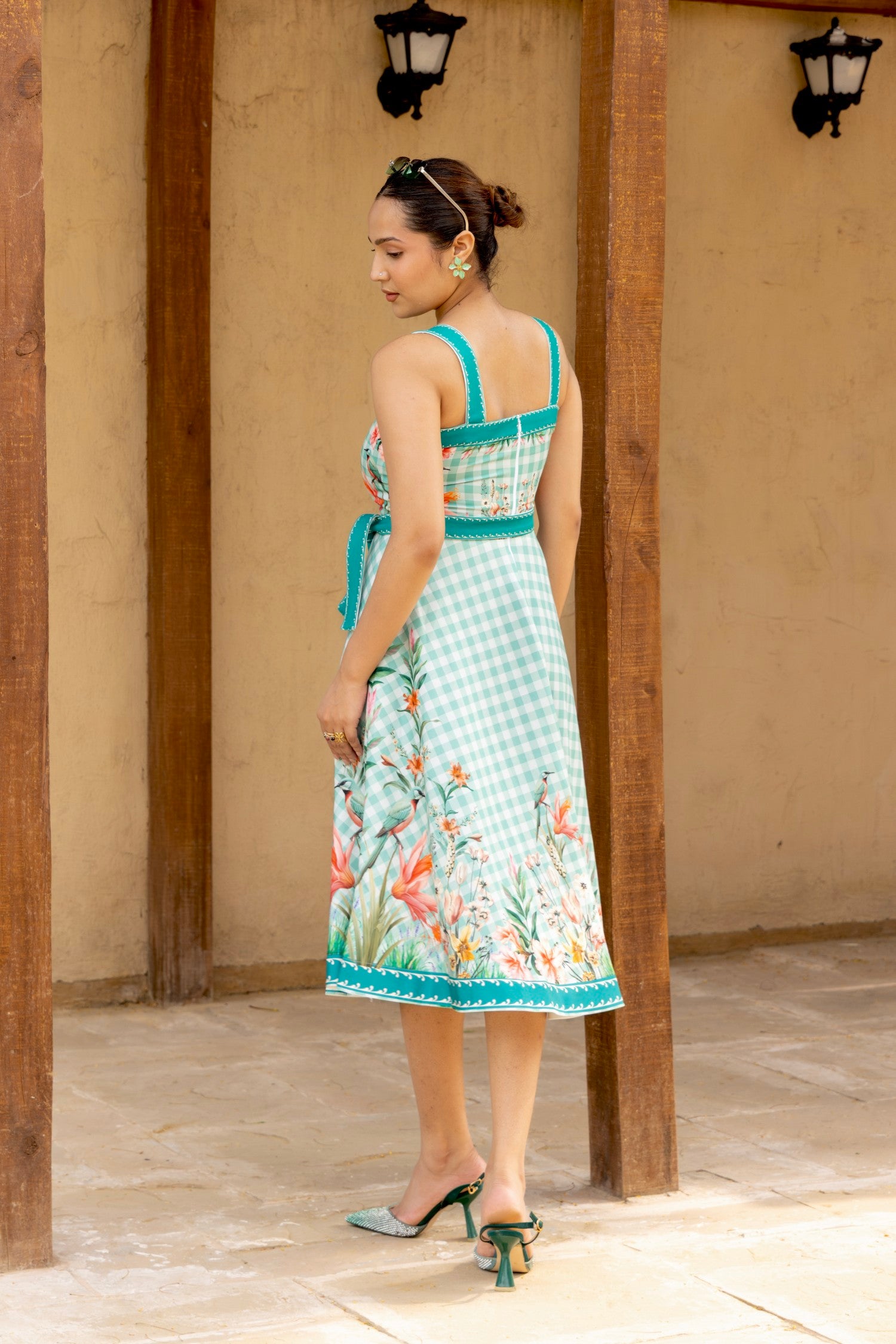 Elina Flared Midi Dress
