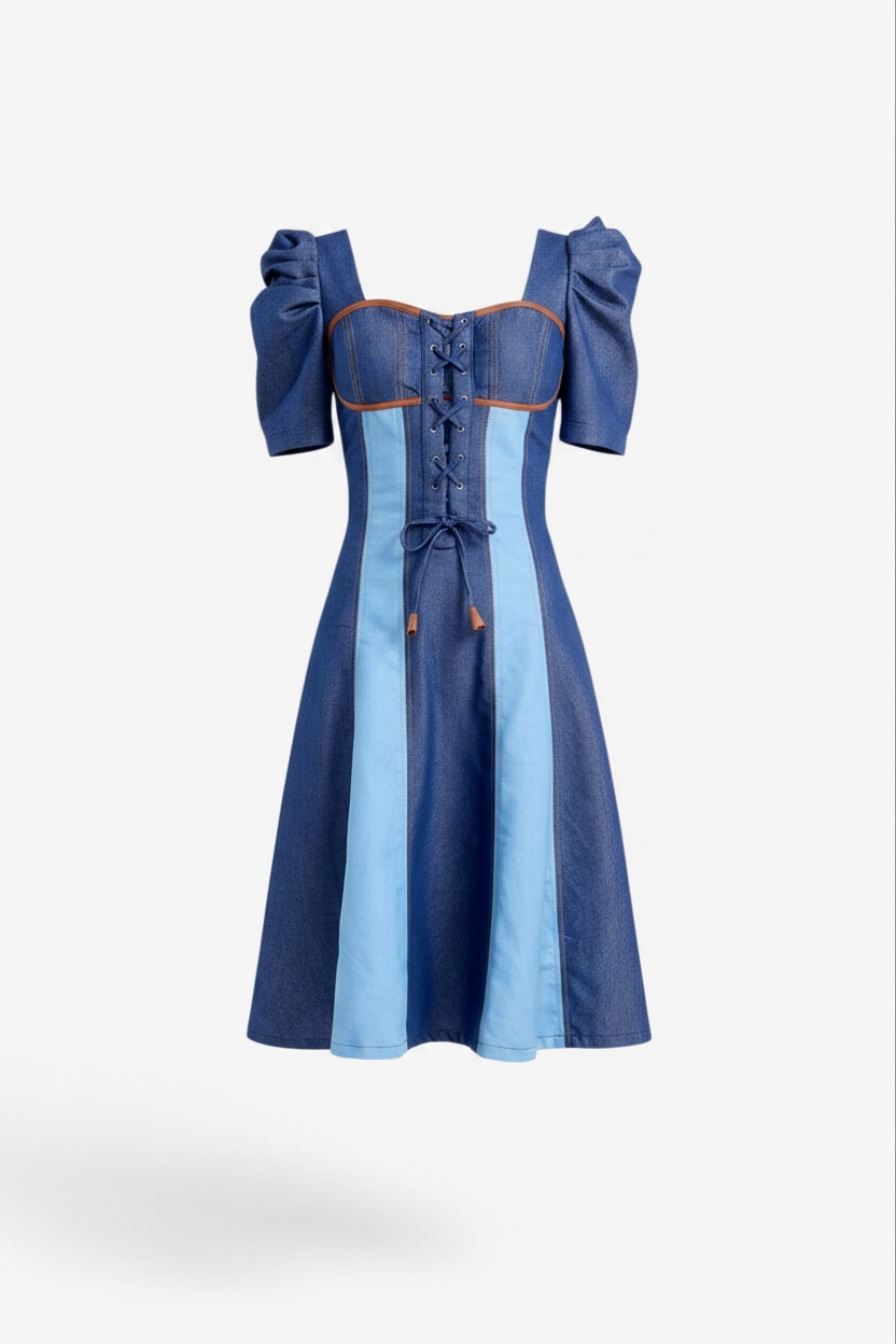 Sheetal in Woodland Classic Midi Dress