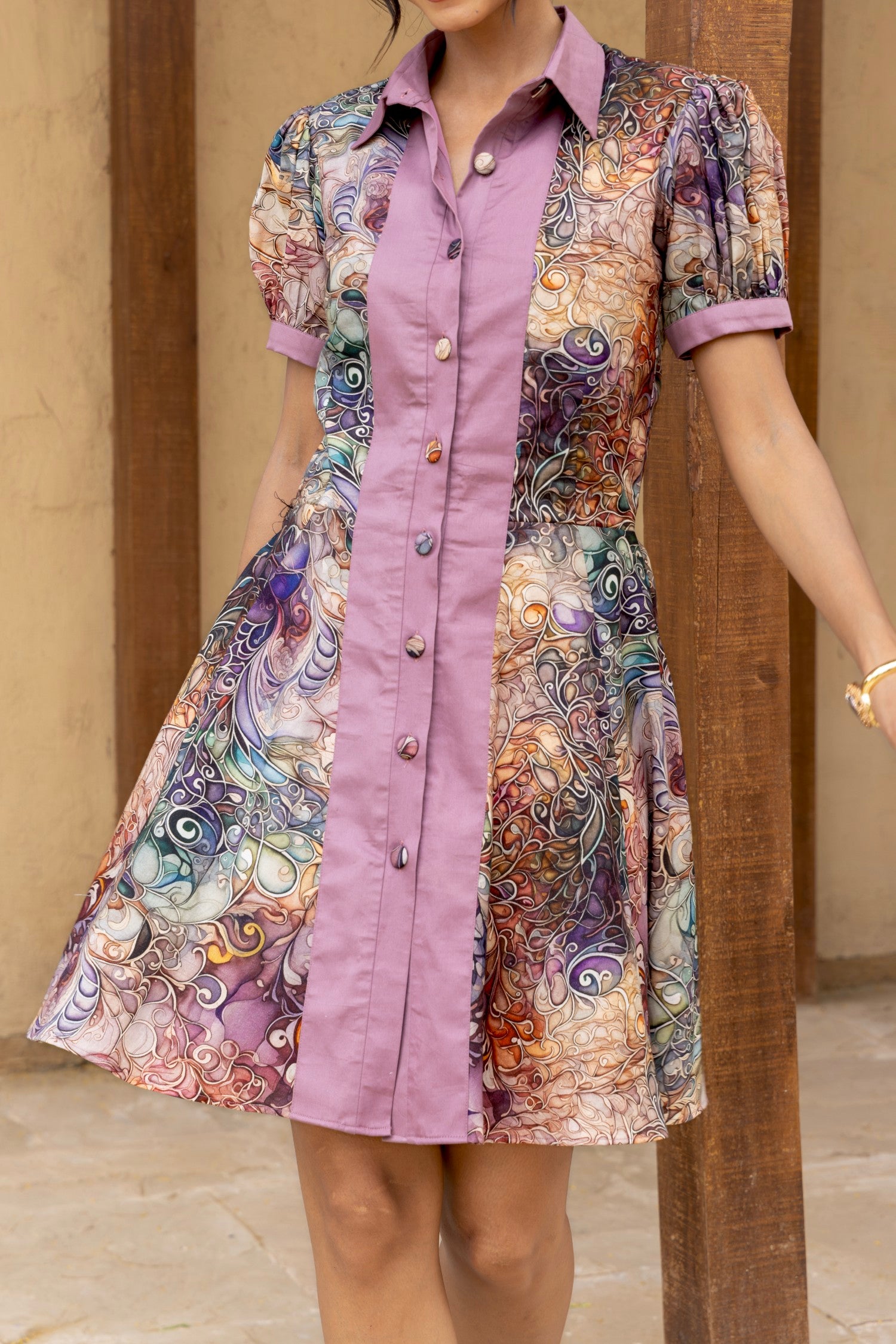 Mirame Panelled Dress