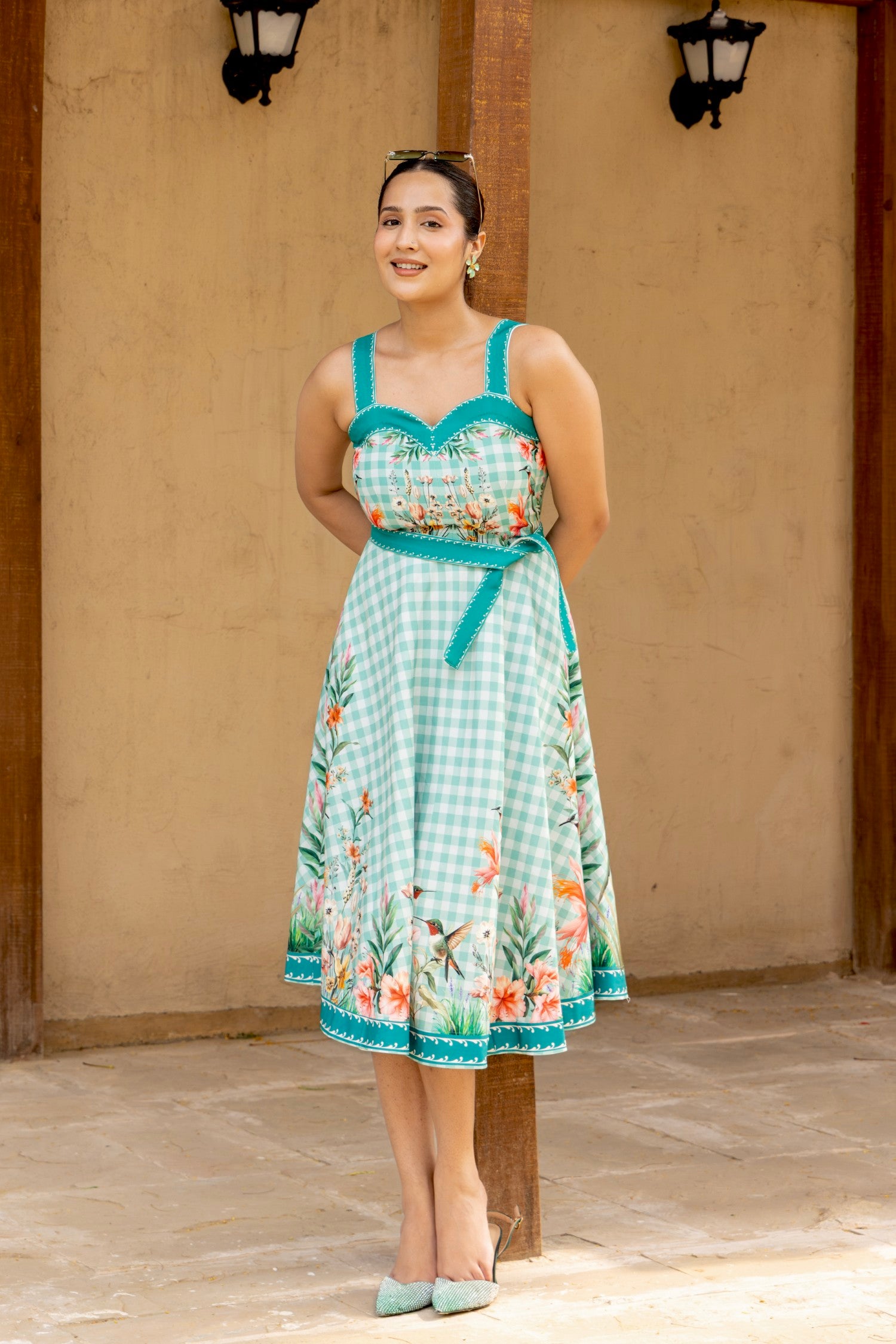 Elina Flared Midi Dress