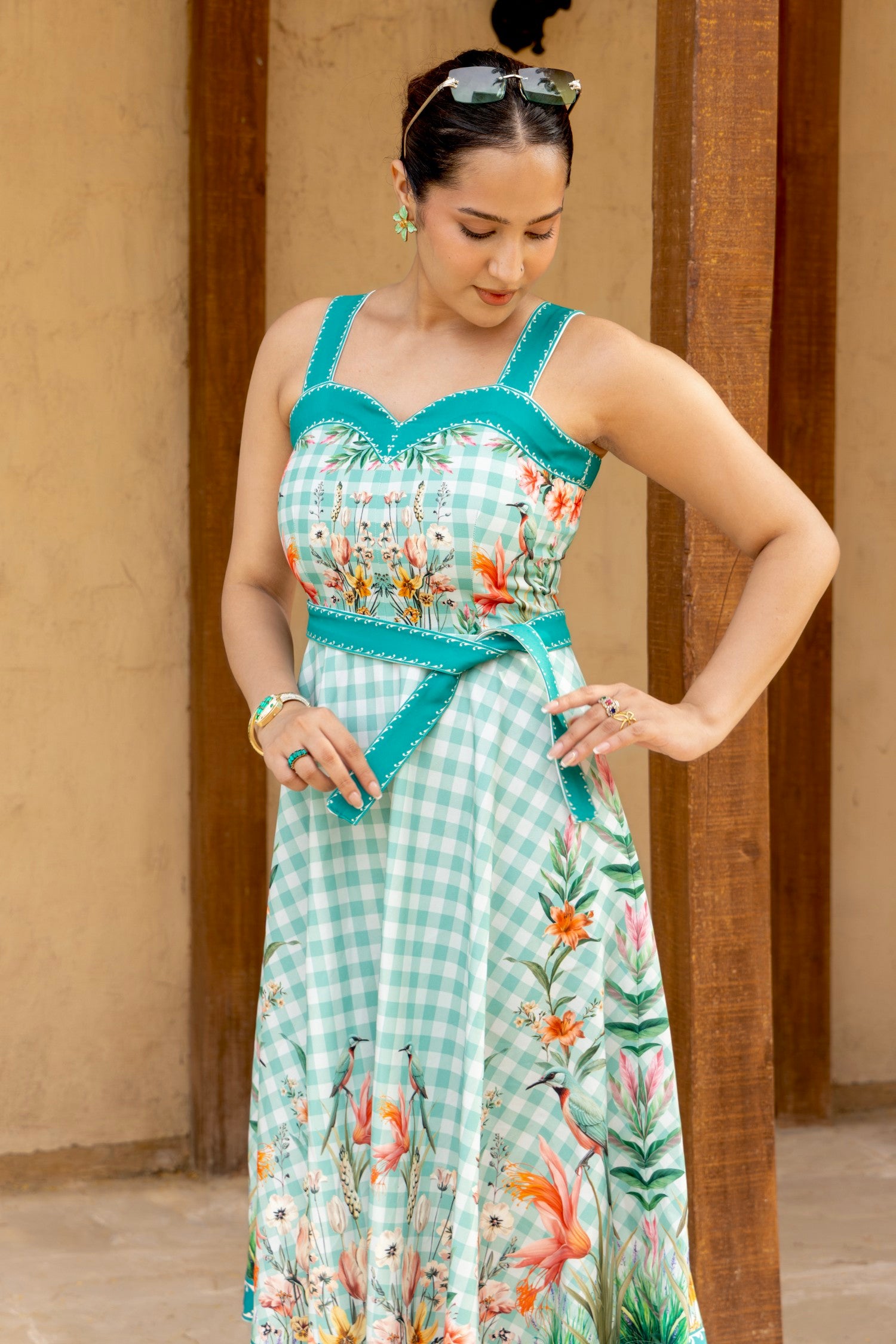 Elina Flared Midi Dress