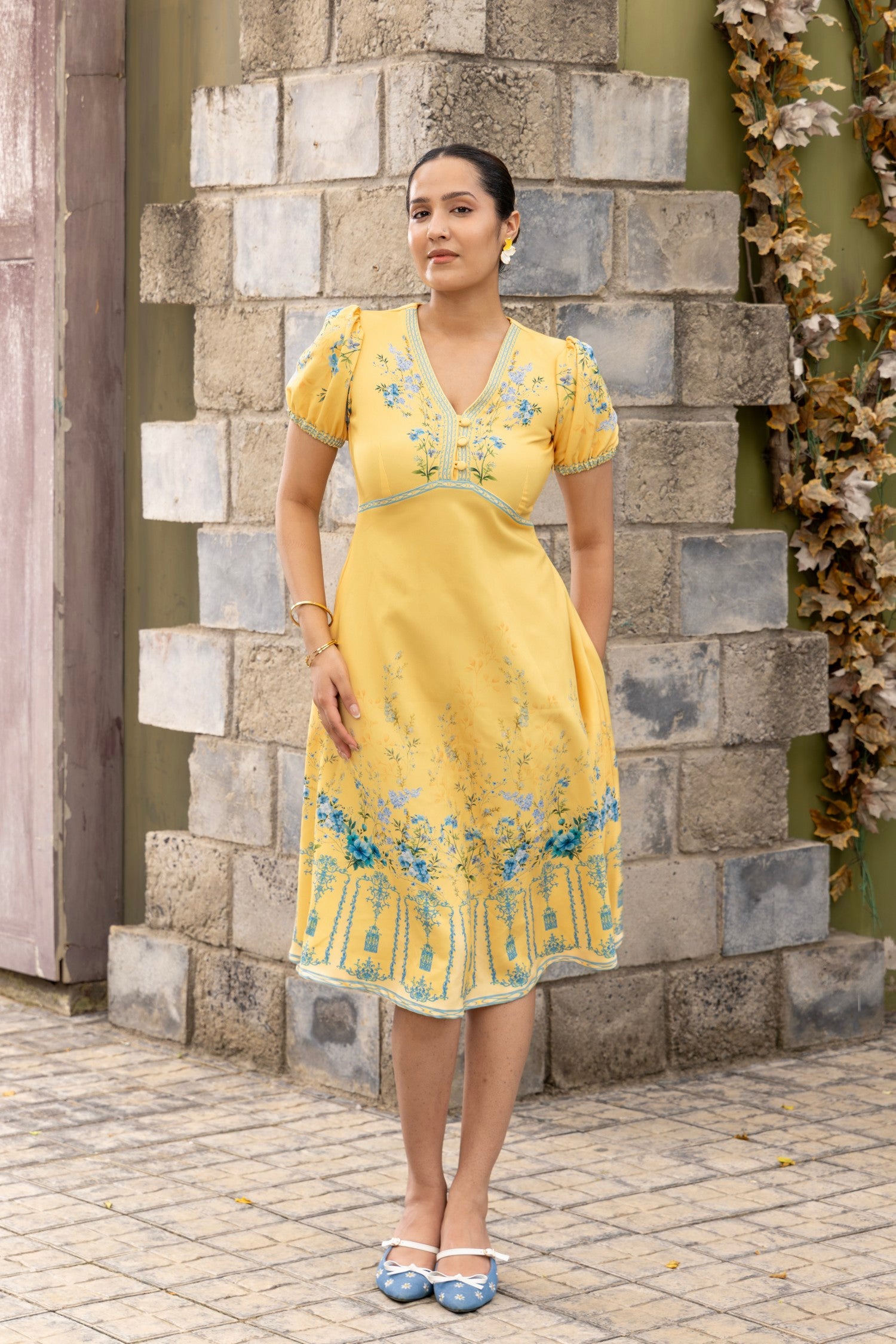 Fiorella Flared Midi Dress